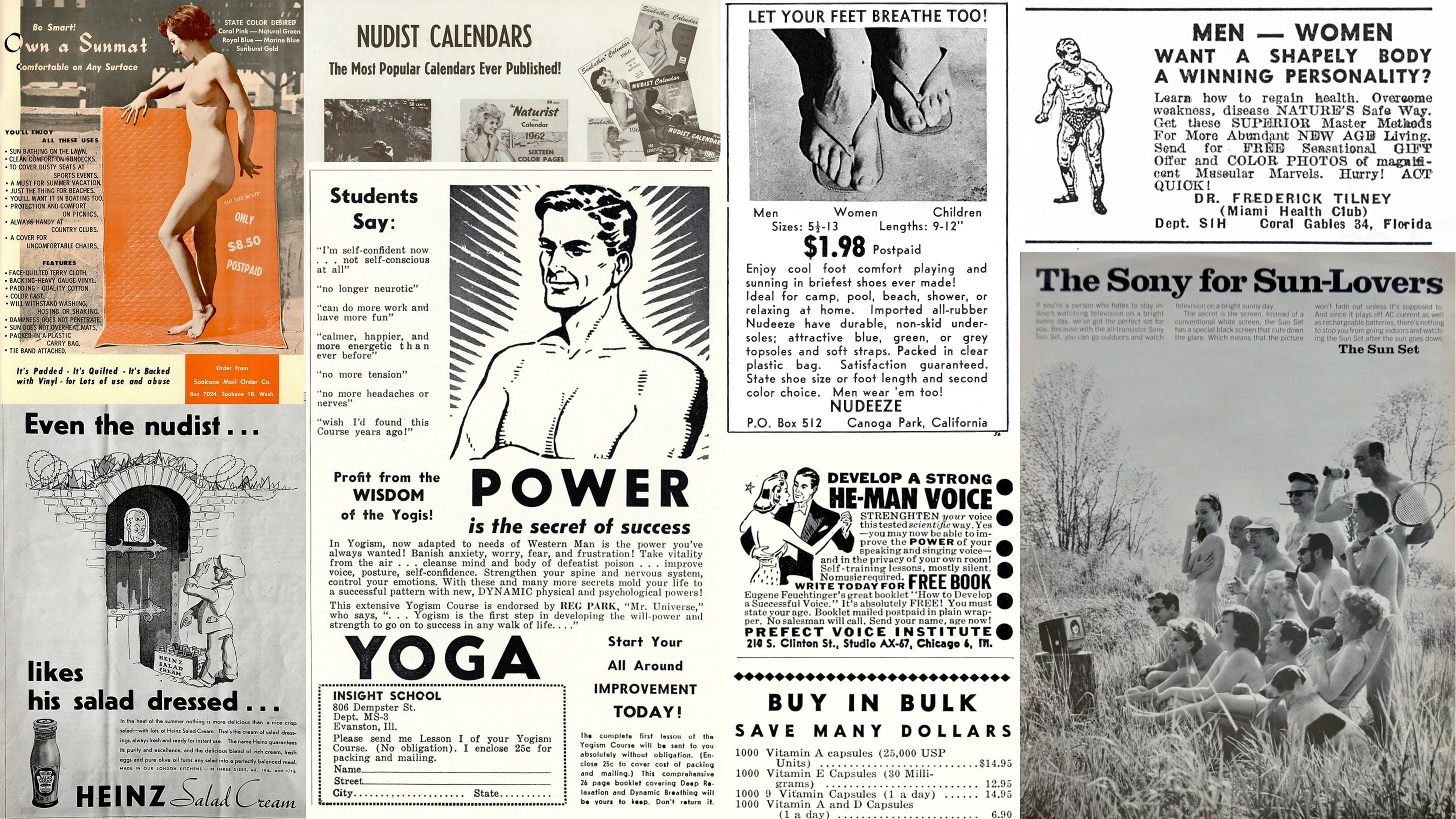 Targeted nudist advertising